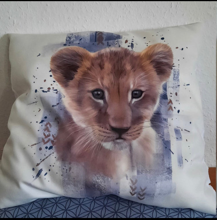 Cassoliv coupon tissu Lion en velours ras 410g/m2