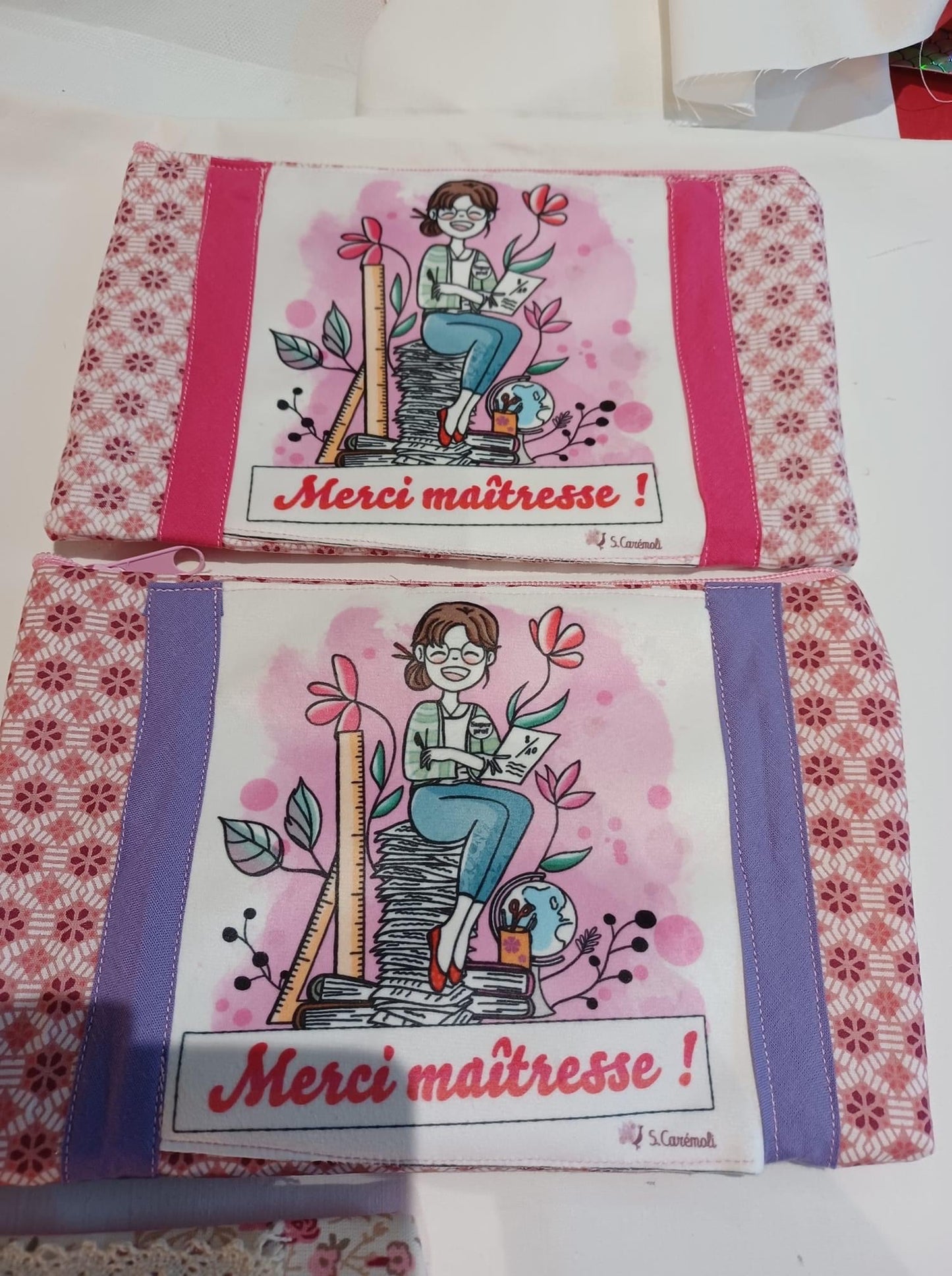 Cassoliv coupon tissu Merci Maîtresse en popeline de coton Oeko-tex 129g/m2