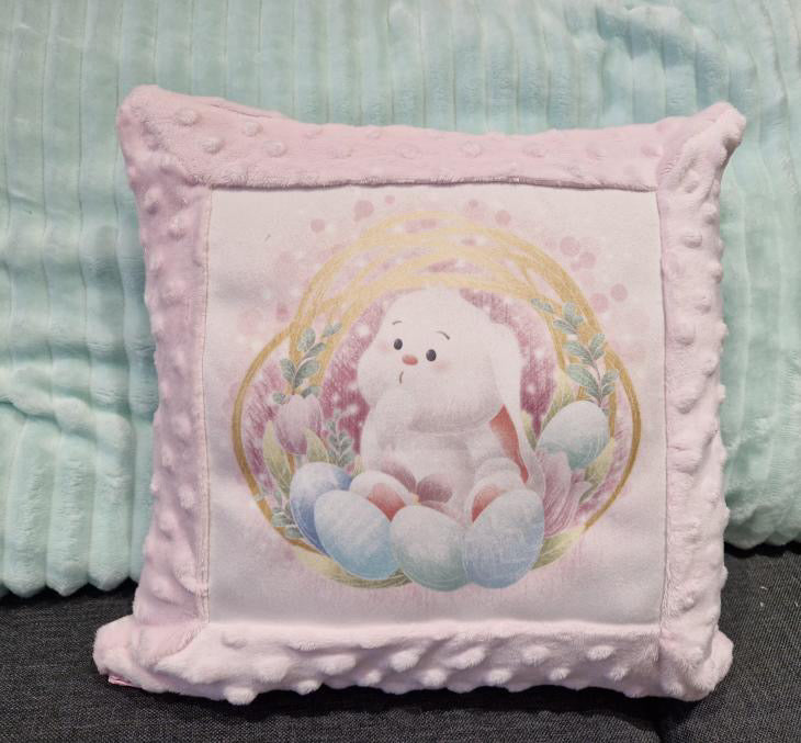 Cassoliv coupon tissu Lapin de Pâques en popeline de coton Oeko-tex 129g/m2