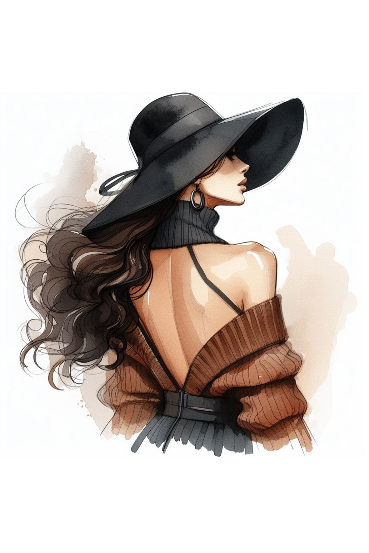 Cassoliv coupon tissu Femme chic mode chapeau en simili cuir 22x22cm