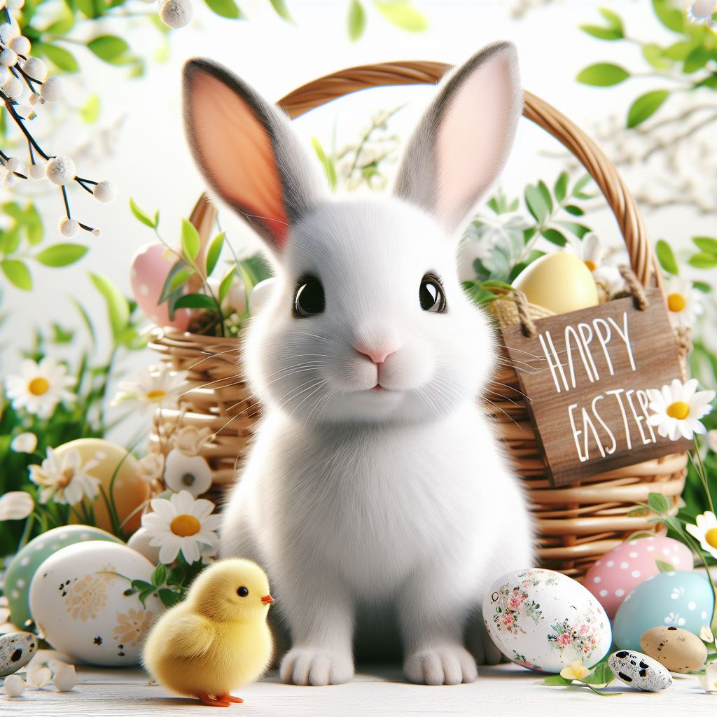 Cassoliv coupon tissu Lapin de Pâques en velours ras 410g/m2