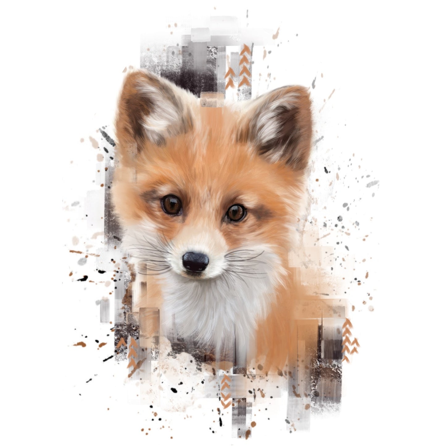 Cassoliv coupon tissu Renard en simili cuir 22x22cm