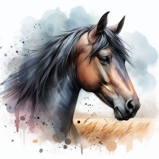 Cassoliv coupon tissu Cheval en velours ras 410g/m2