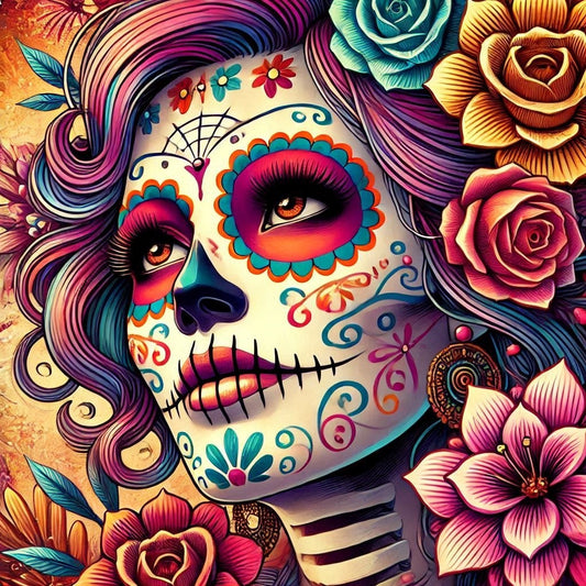 Cassoliv coupon tissu femme calaveras en velours ras 410g/m2